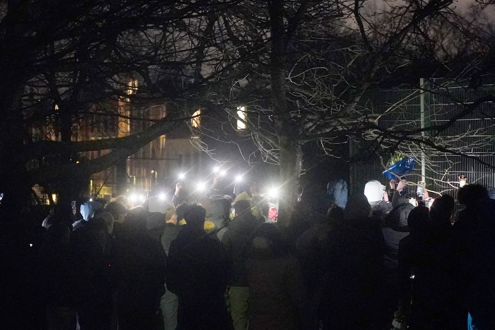 A vigil in Downhills Park for 16-year-old Harry Pitman (PA)