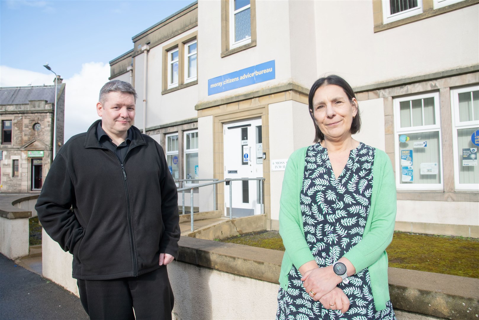 Manager of Moray Citizens Advice Bureau Mary Riley (right) urged councillors to come and see their work first-hand...Picture: Daniel Forsyth.