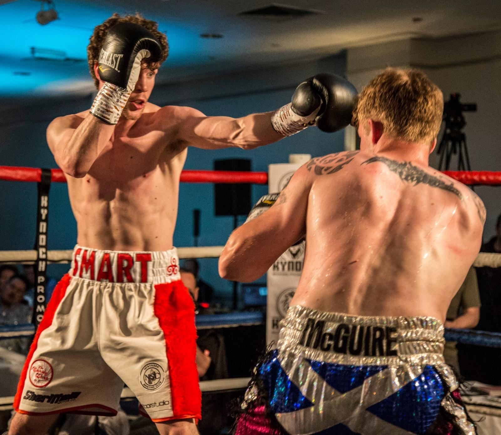Andrew Smart won his second professional fight in May.