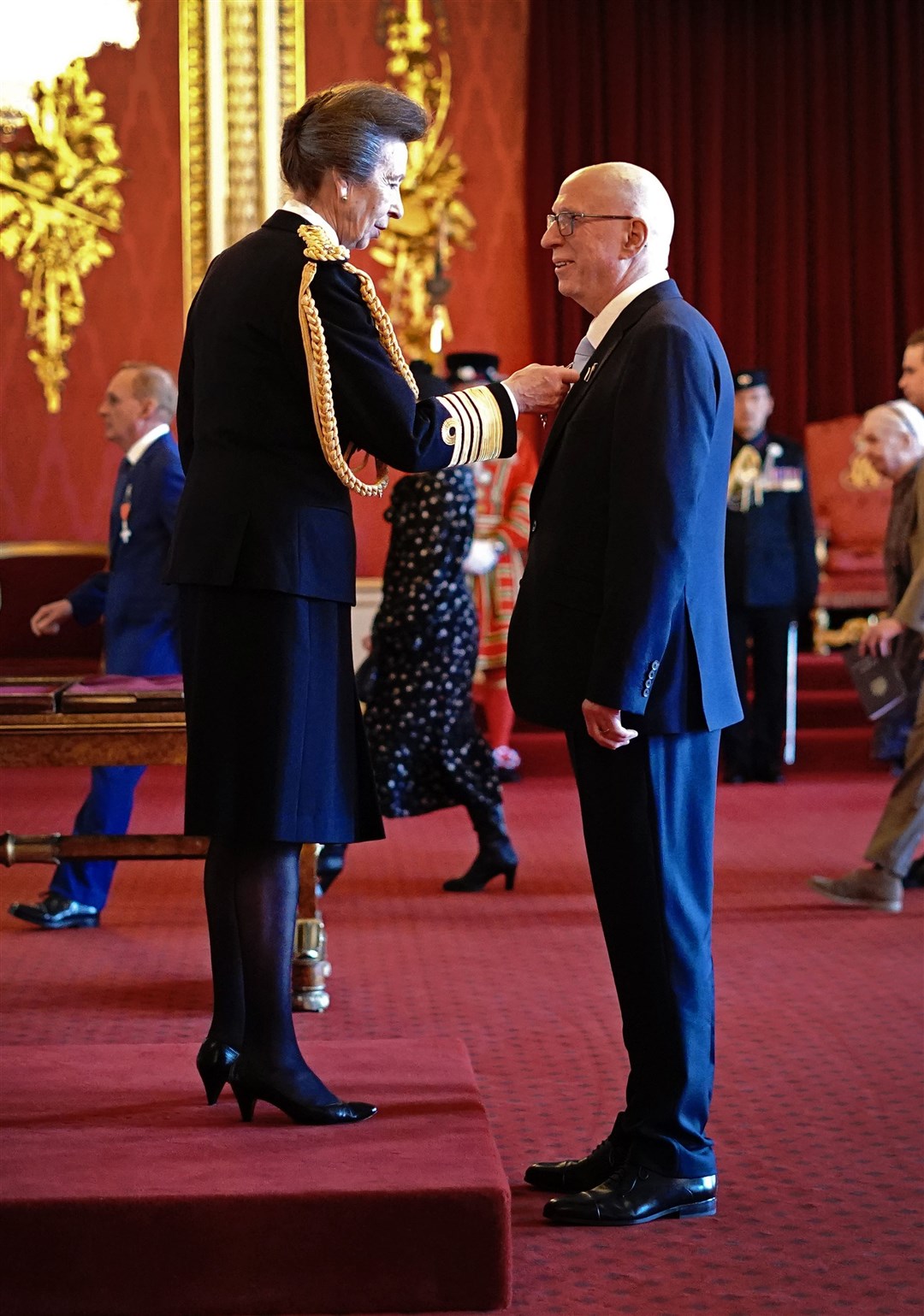 Ken Bruce was presented with the award by the Princess Royal which he said was a ‘lovely’ experience (Victoria Jones/PA)