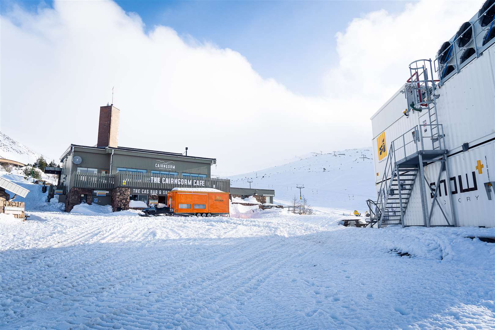 Day Lodge will be replaced by new educational centre and the SnowFactory will be relocated. Photo: Angus Trinder.