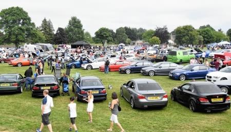 Crowds flocked to the Cooper Park for Motorfun. Picture: Becky Saunderson