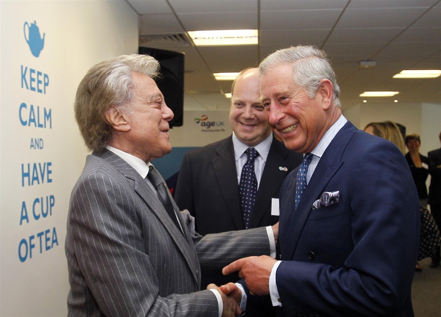 Lionel Blair meeting the Prince of Wales in 2011 (Kirsty Wigglesworth/PA)