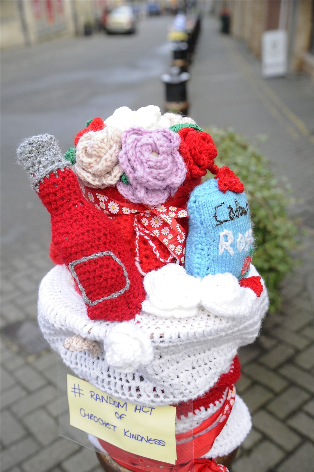 Random Acts of Crochet Kindness. Picture: Becky Saunderson.