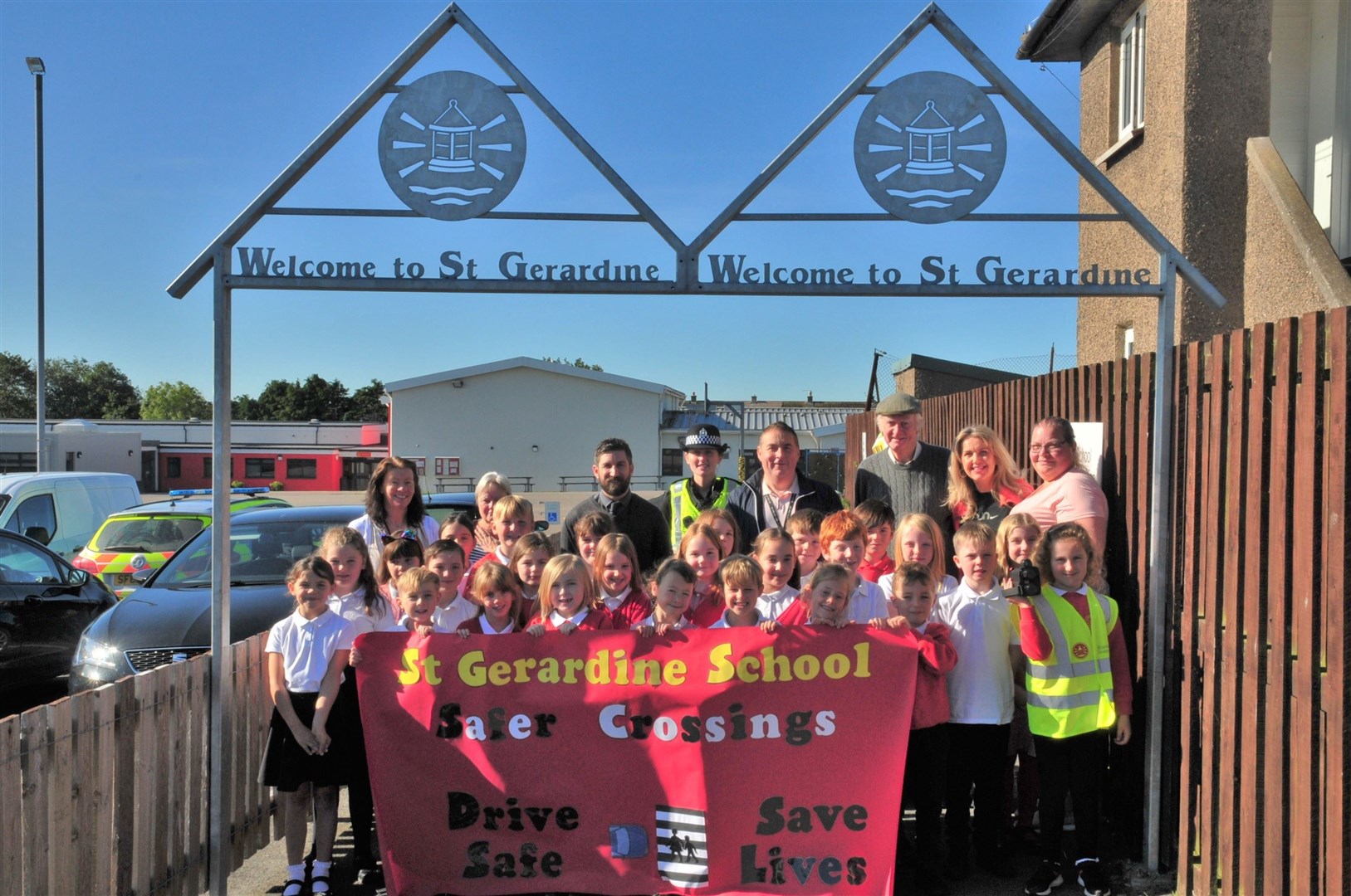 St Gerardine pupils are calling for safer crossings outside their school.