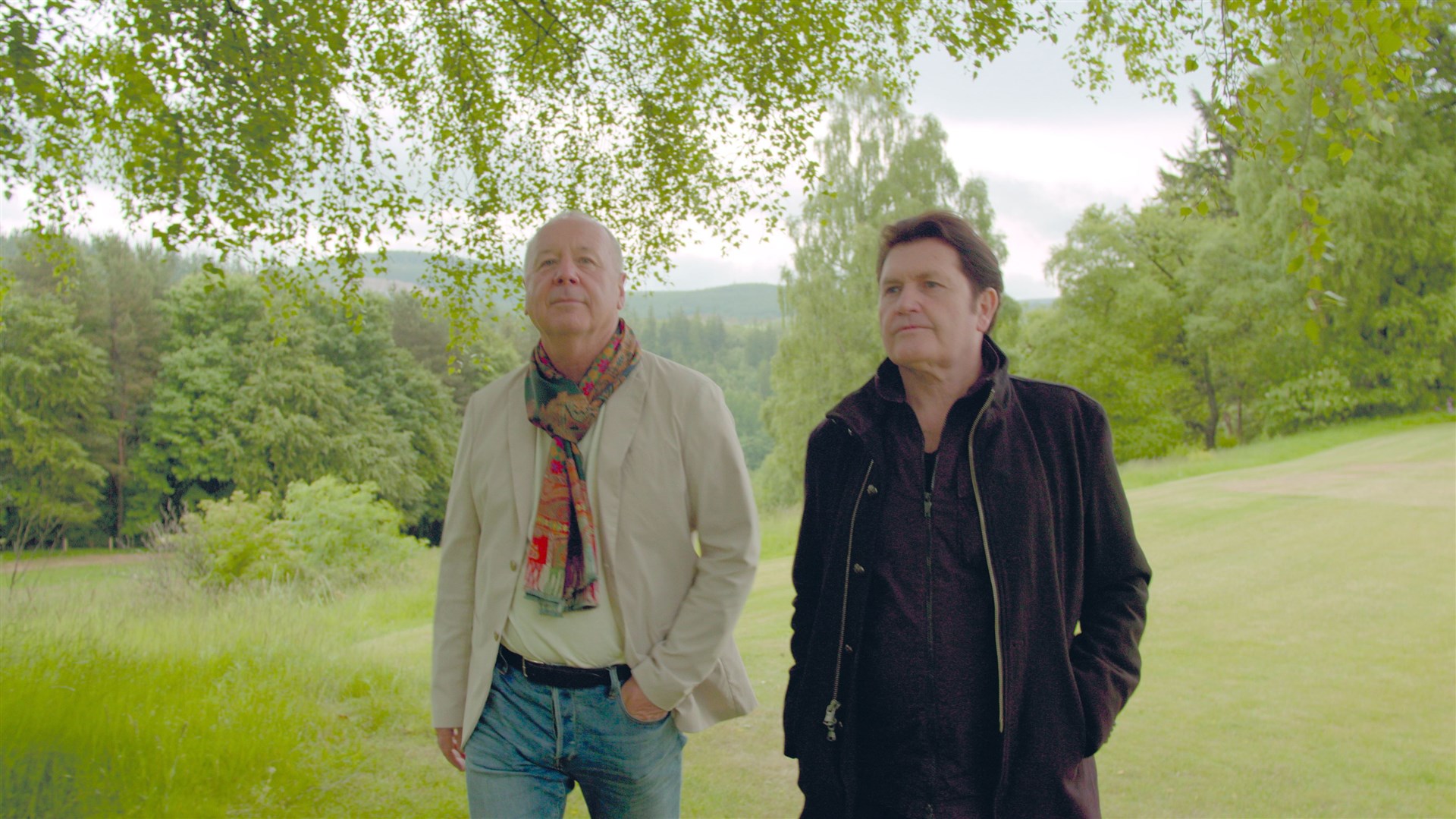 Jim Kerr and Charlie Burchill at the Speyside estate of The Macallan.