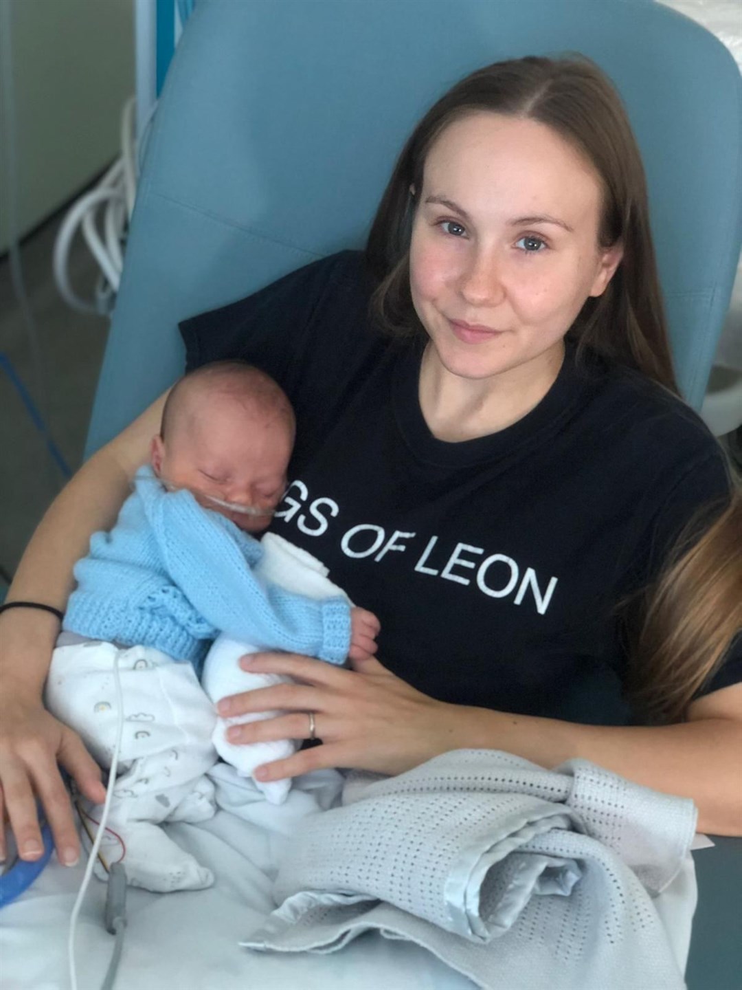 Robyn Davis holding her son Orlando, who was born by emergency caesarean section at Worthing Hospital on September 10 2021, but died 14 days later (Family handout/PA)
