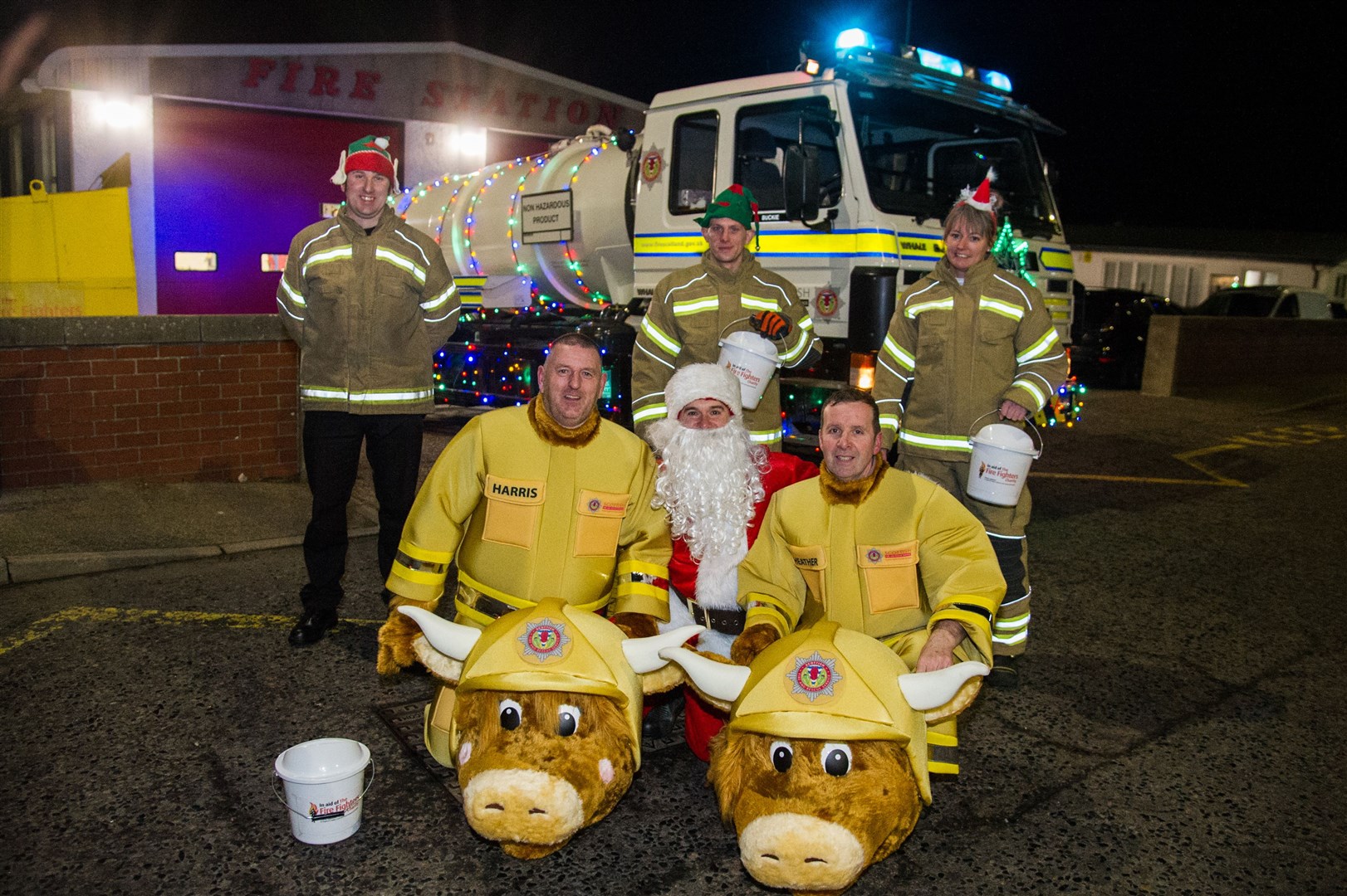 Last year was a fundraising record breaker for Buckie's firefighters. Picture: Becky Saunderson