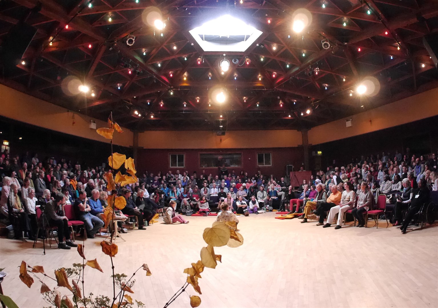 A performer's eye view of the Universal Hall audience. Picture: Peter Vallance.
