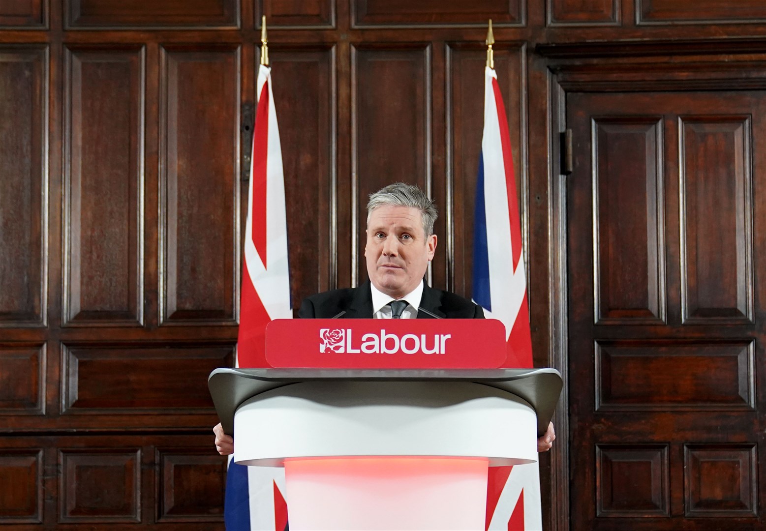 Labour leader Sir Keir Starmer speaking in east London, following the Equality and Human Rights Commission’s announcement (Stefan Rousseau/PA)