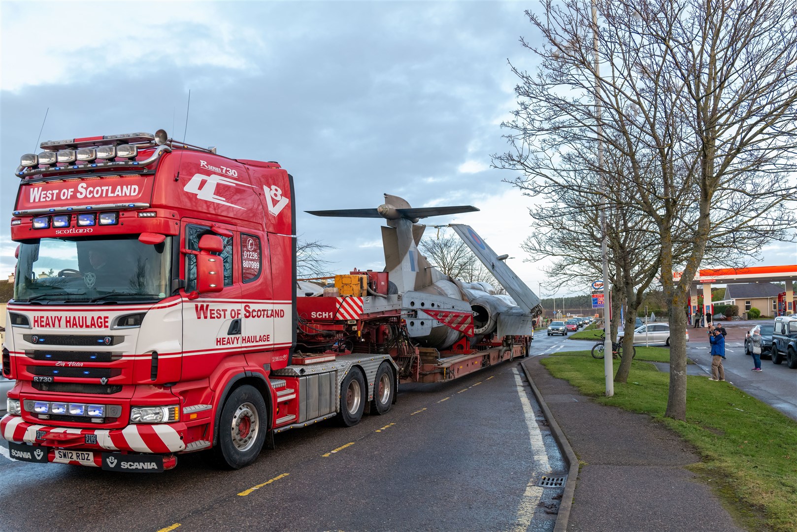 The Buccaneer jet, which has been located in Elgin since 1996, has been moved to its new home in Fife. Picture: JasperImage