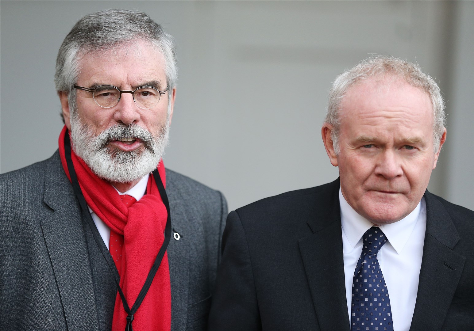 Gerry Adams (left) and Martin McGuinness. Records show the Sinn Fein leadership opposed the use of Parliament Buildings for the new Assembly (Brian Lawless/PA)