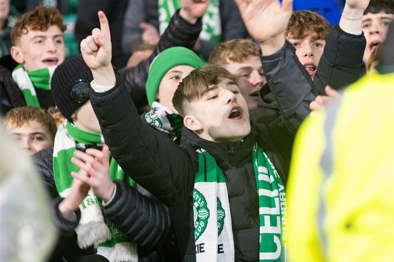 Buckie Thistle fans...Celtic F.C. (5) vs Buckie Thistle F.C. (0) - Scottish Cup fourth round at Celtic Park, Glasgow 21/01/2024...Picture: Beth Taylor.