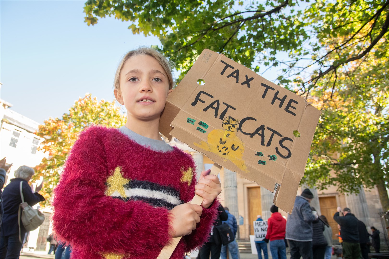 Izzy Bailey was attending her first protest...Picture: Daniel Forsyth..