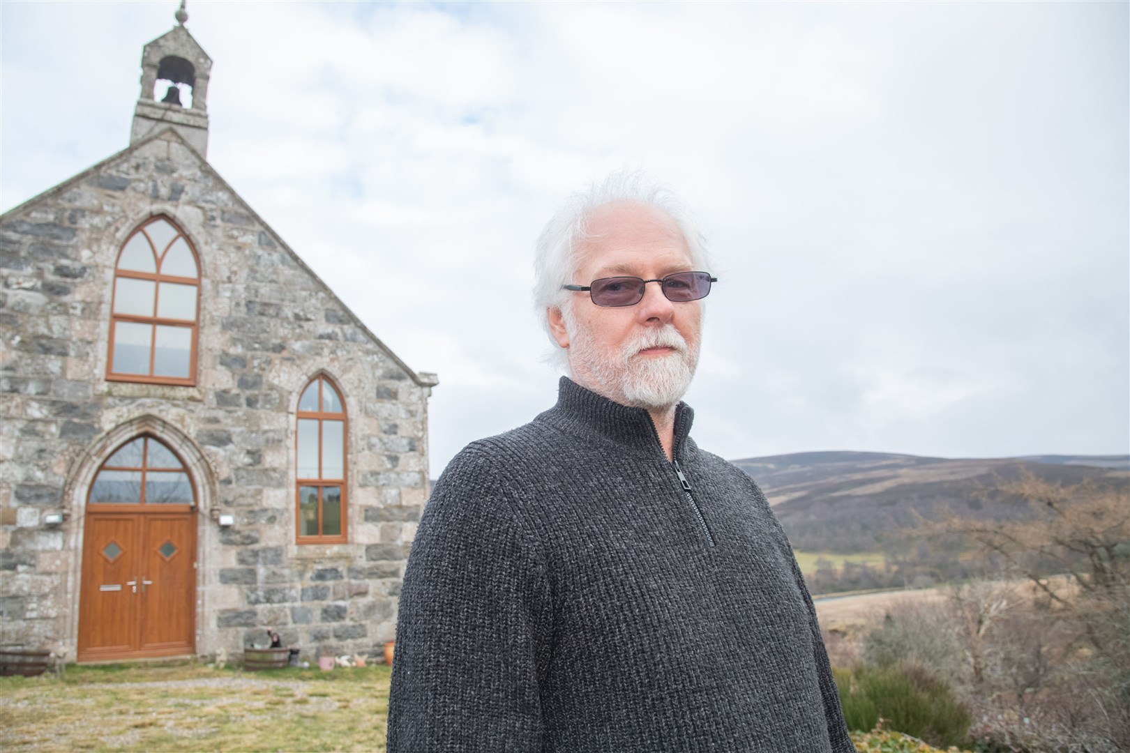 Trevor Smith, who moved to the Cabrach last year for its scenic views, says he may leave the area if further developments are consented. Picture: Daniel Forsyth