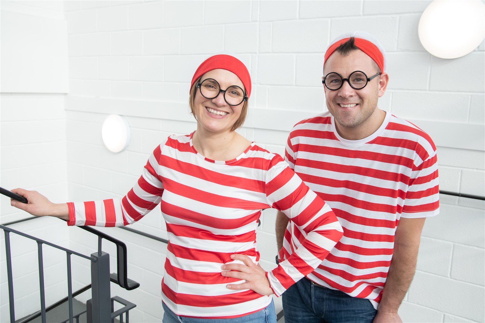 Lizzy Toon and Kyle Scott as 'Where's Wally?'. Picture: Daniel Forsyth