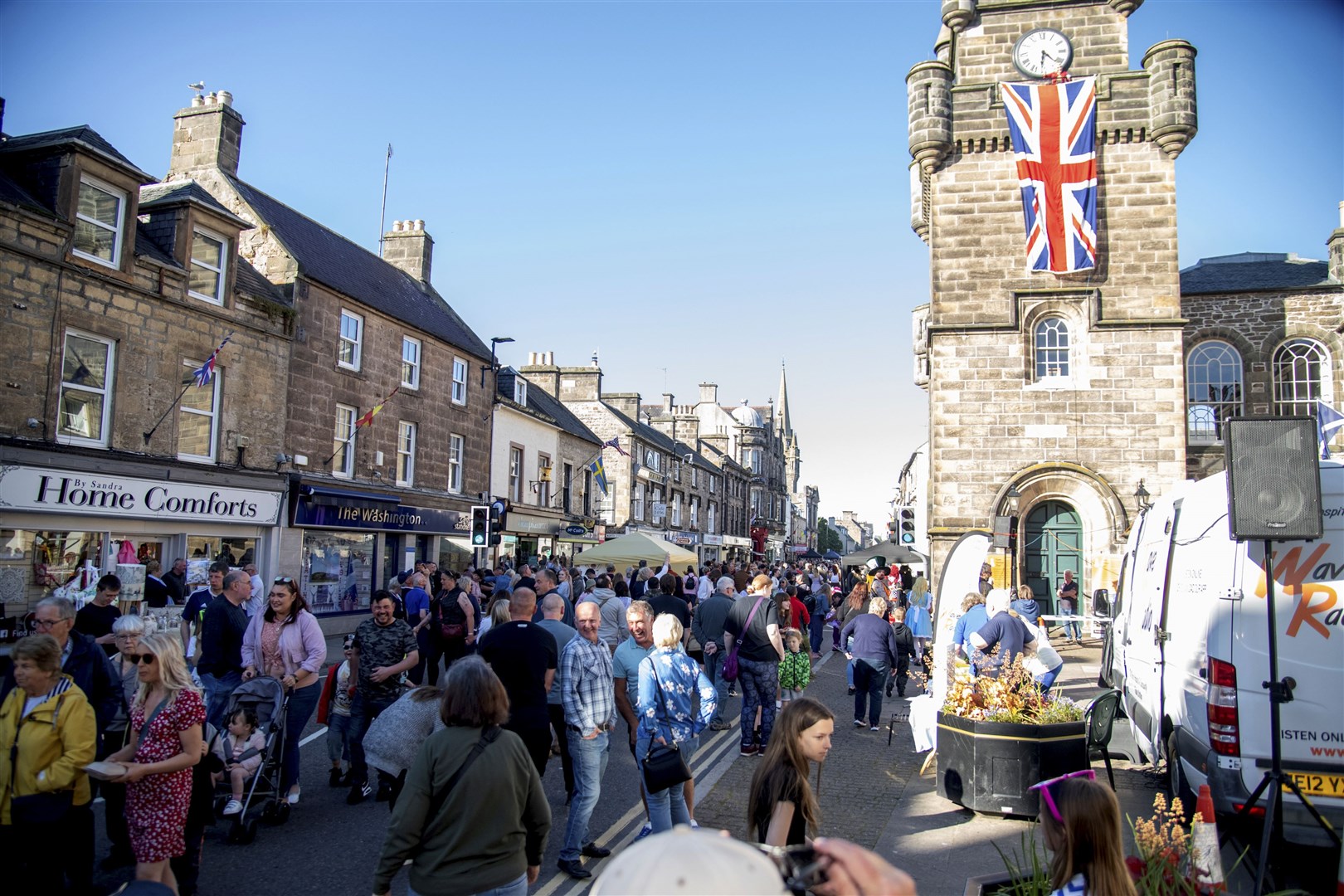 Forres Toun Mercat was a great community occasion over the jubilee weekend. Picture: Becky Saunderson