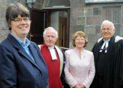 Rev Mary Whittaker (left), was ordained as auxiliary minister to the deaf community in the North of Scotland.