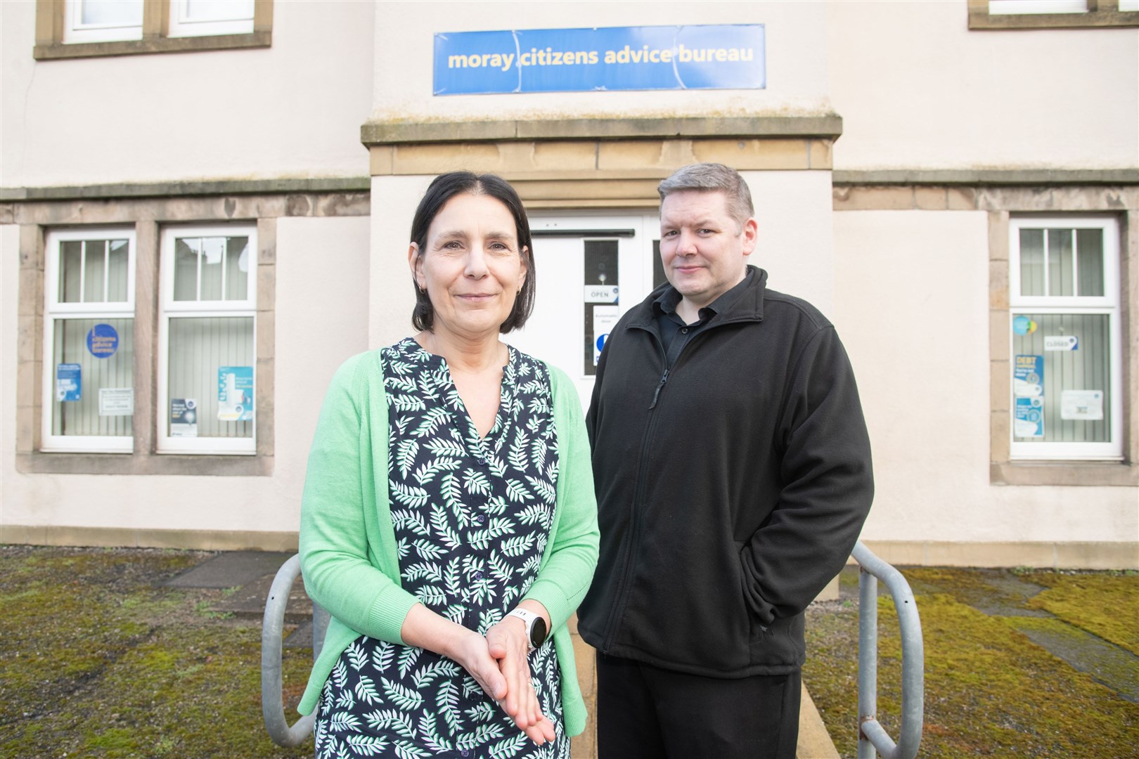 Mary Riley and Rob Morrison, manager and deputy manager of the Moray Citizens Advice Bureau...Picture: Daniel Forsyth.