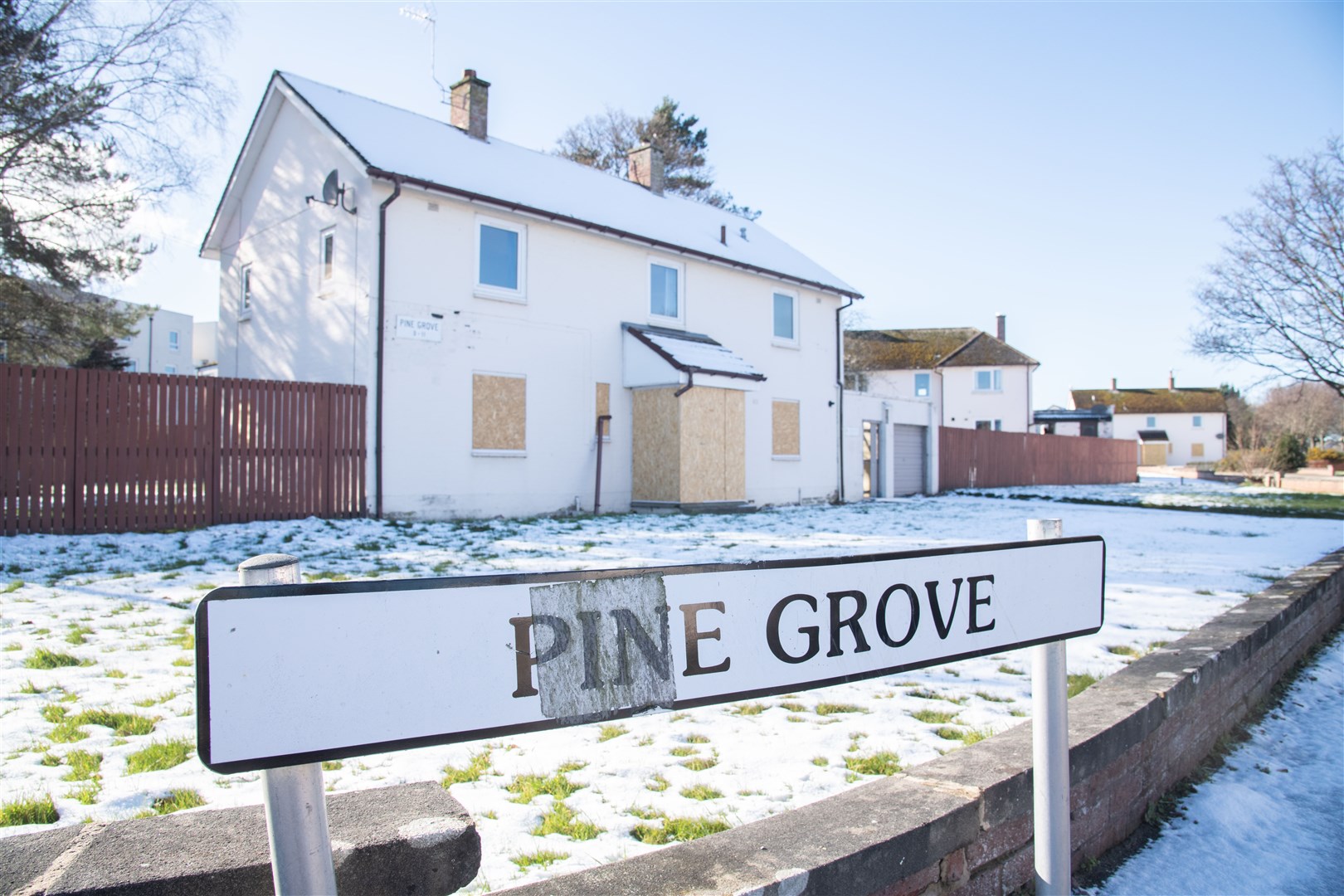 Former MOD housing in Pinegrove is likely to be in Council hands by the end of the March..Picture: Daniel Forsyth..