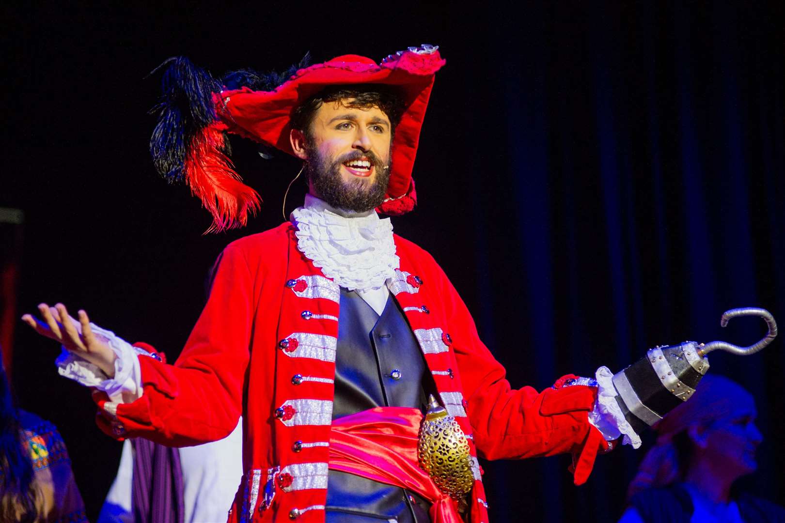 Captain Hook (Andrew Sutherland)...Elgin Amateur Dramatic Society's 2021 Pantomine 'Peter Pan', held at Elgin Town Hall...Picture: Daniel Forsyth..