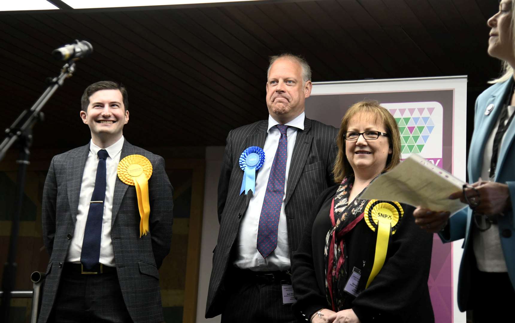 The Buckie Ward is declared...Moray Council Local Election May 2022...Picture: Becky Saunderson..