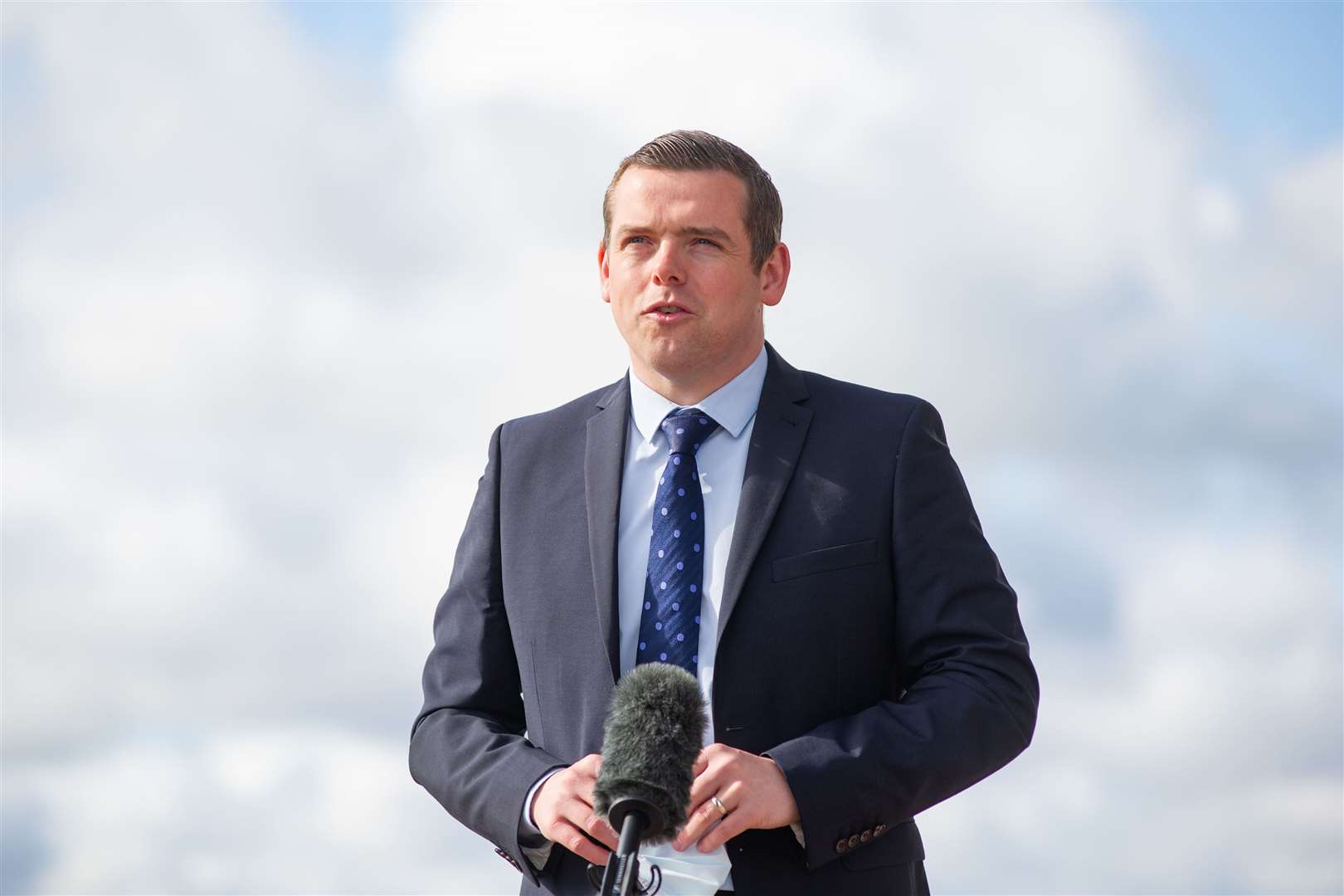 Moray MP and Scottish Tory leader Douglas Ross at the count...Moray's 2021 Scottish Election...Picture: Daniel Forsyth..