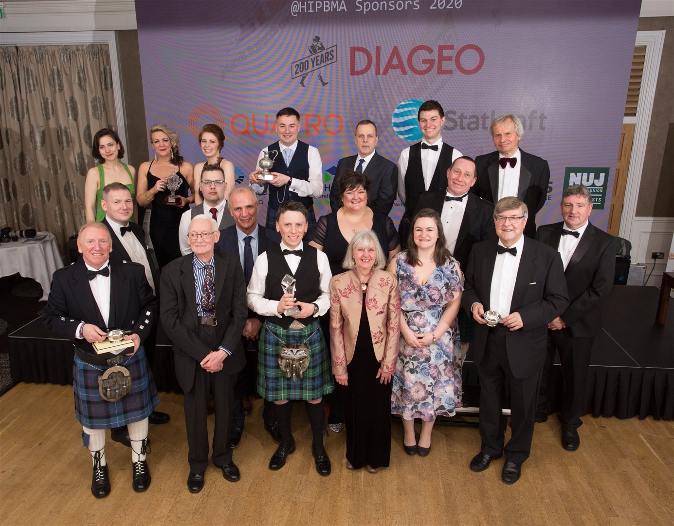 The winners from Friday's press awards. Picture: Alison White.