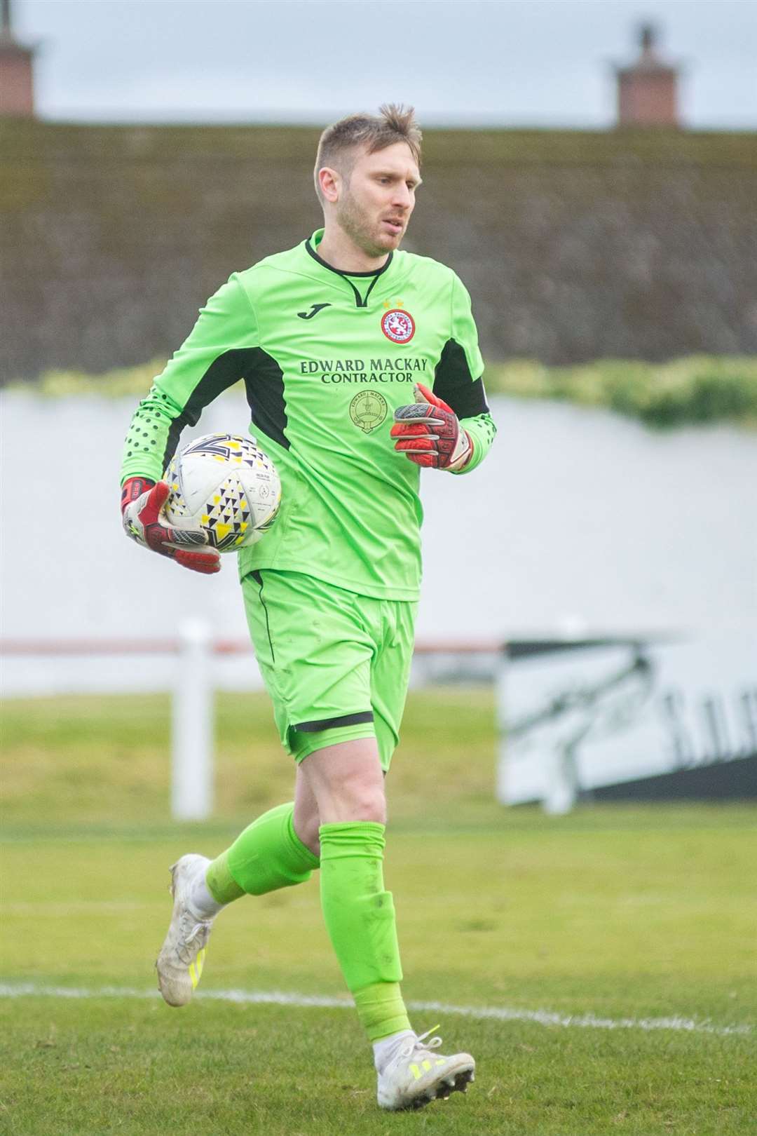 Brora keeper Joe Malin saved two penalties against Kelty Hearts. Picture: Daniel Forsyth..