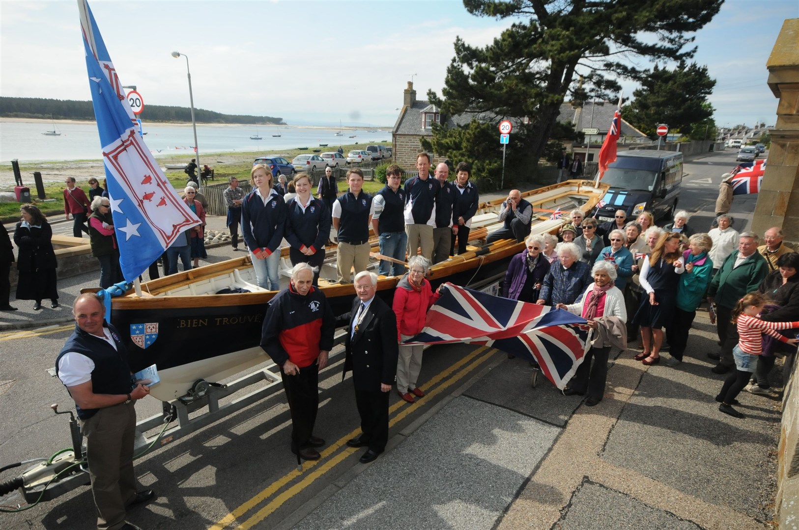 The Moray Gig leaving Findhorn to attend the Queen's 2012 Diamond Jubilee.