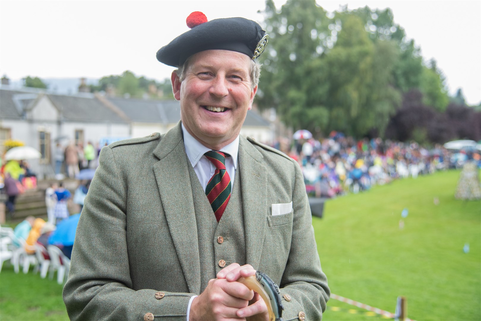Chieftain of the Games Guy Macpherson-Grant...The 78th Aberlour Strathspey Highland Games, held at Alice Littler Memorial Park...Picture: Daniel Forsyth..