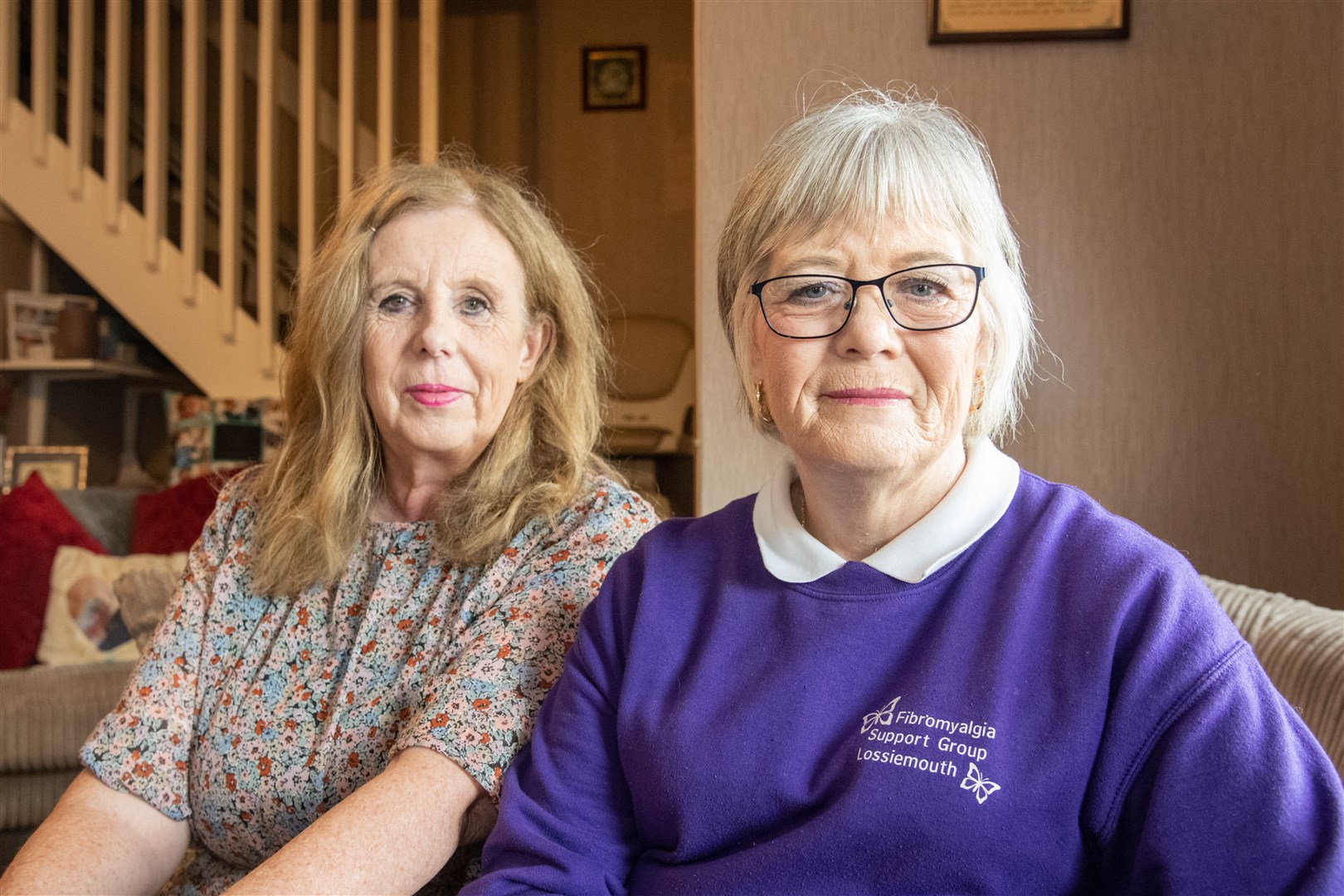 Fiona Campbell (left) and Karen McSheffrey from the Lossiemouth Fibromyalgia Support Group. Picture: Daniel Forsyth.