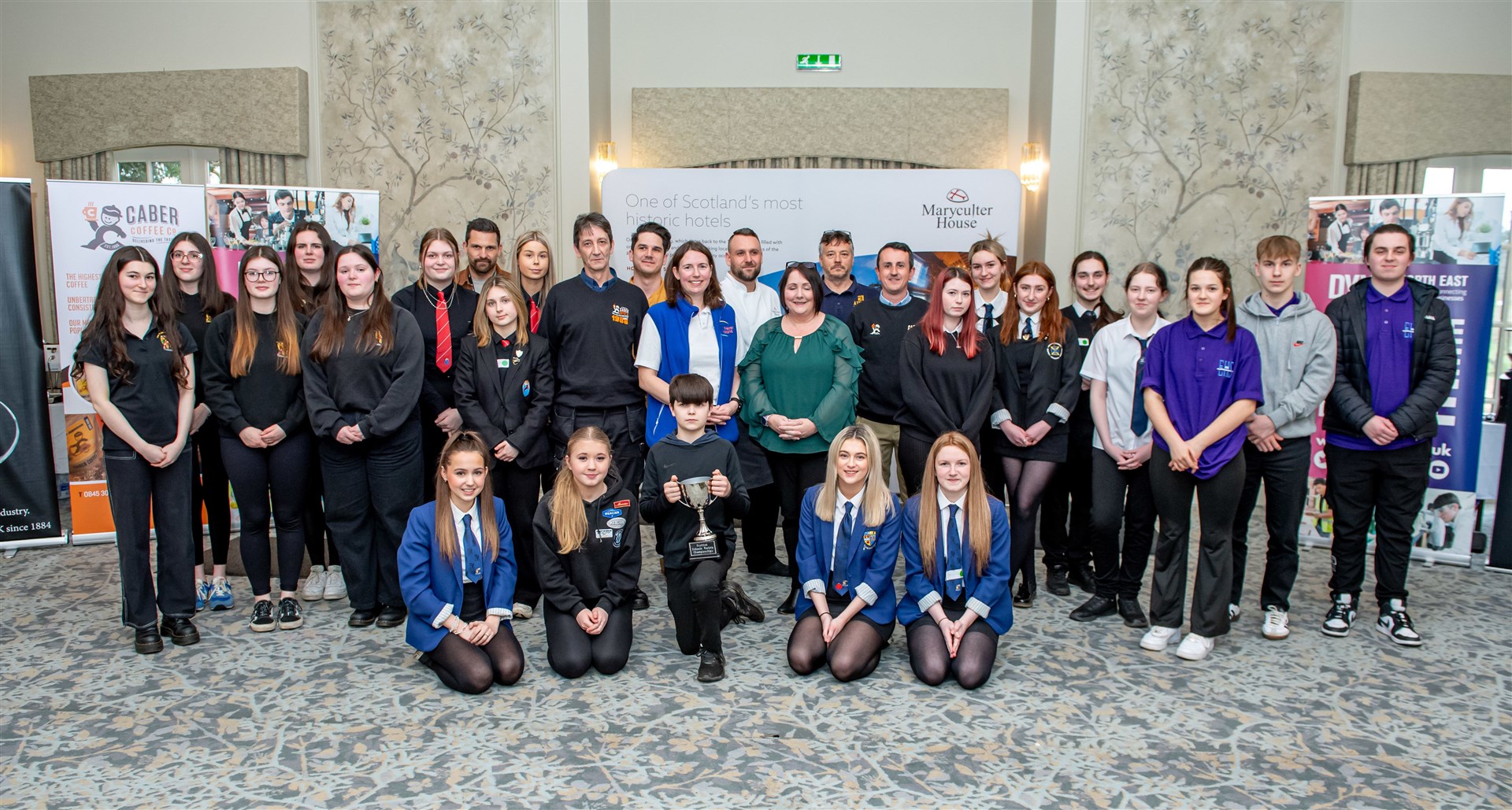 The participants at the competition included pupils from Elgin, Huntly and Inverurie. Picture: ABERMEDIA