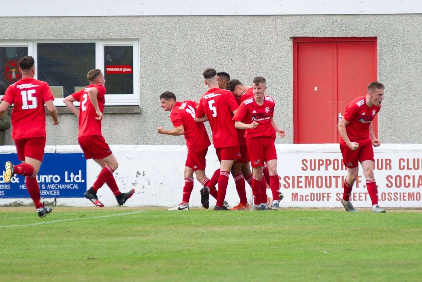Lossiemouth players are giving up part of their wages for charity. Picture: Daniel Forsyth..