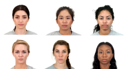 Examples of faces used in the study (University of Portsmouth/PA)