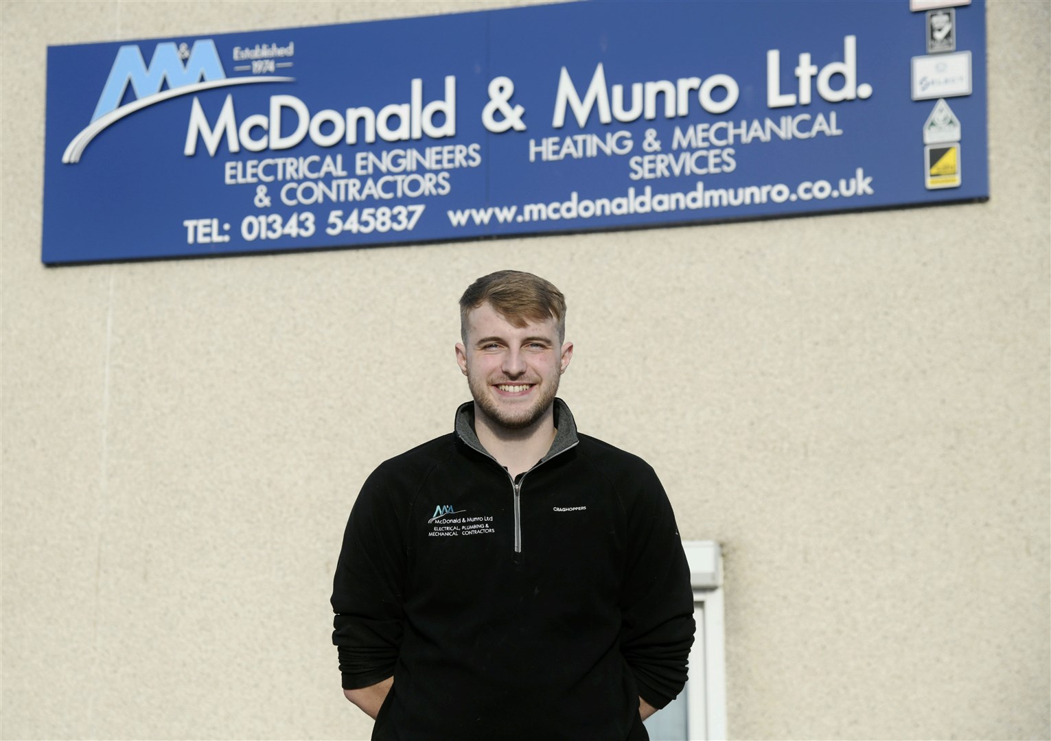 Craig Fairweather from Elgin has been named Moray's Top Craft Apprentice Award...Picture: Beth Taylor.