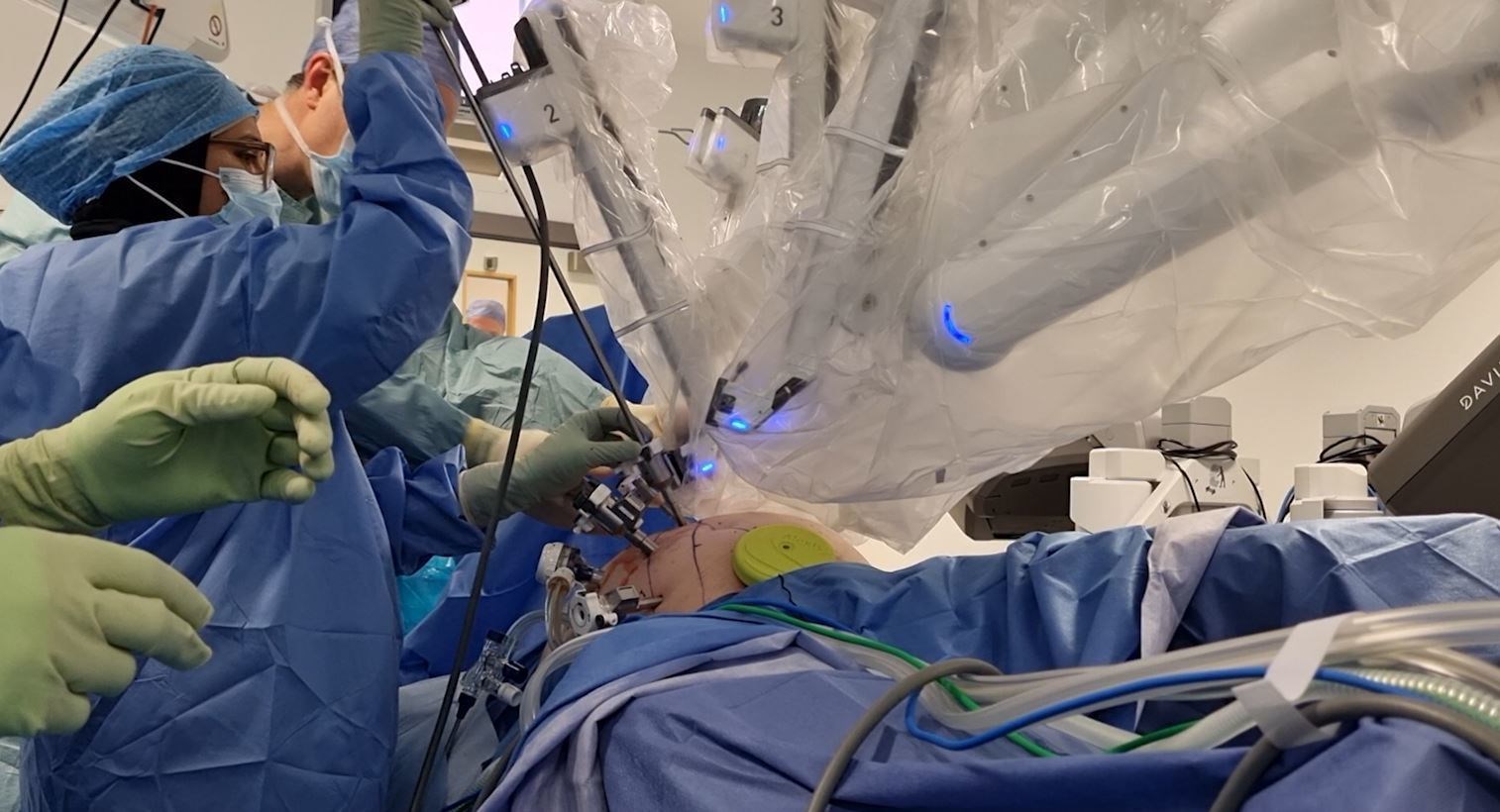 The new robotic surgery equipment allows for precision surgical work to be undertaken.
