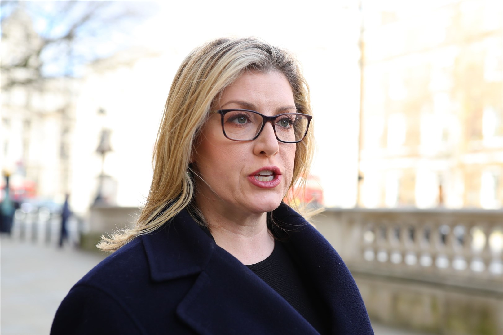 Penny Mordaunt was Mr Wallace’s predecessor as defence secretary before being sacked by Mr Johnson when he became PM (PA)
