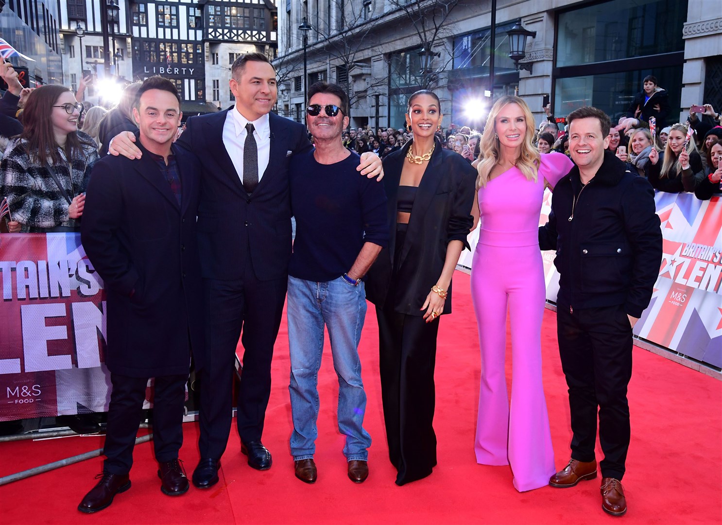 Anthony McPartlin, David Walliams Simon Cowell, Alesha Dixon, Amanda Holden and Declan Donnelly attending a Britain’s Got Talent photocall (Ian West/PA)