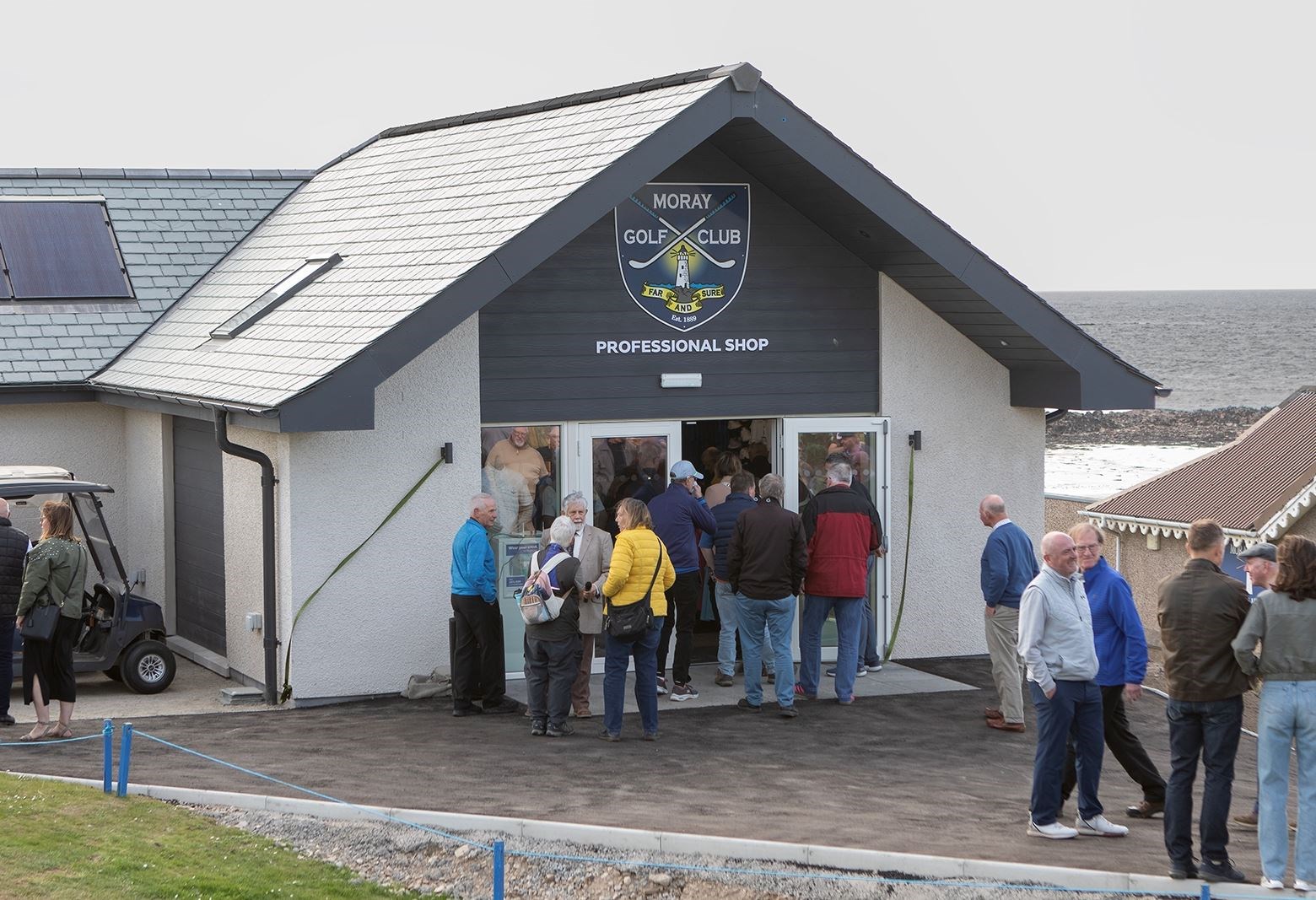The shop opening attracted a good crowd. Picture: John MacGregor