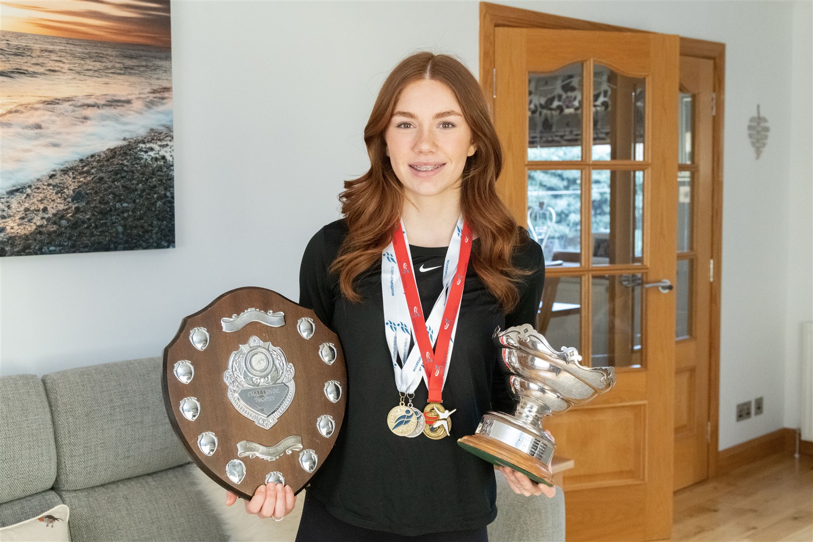 Elgin High pupil Holly Whittaker is building up a large number of athletics honours. Picture: Beth Taylor