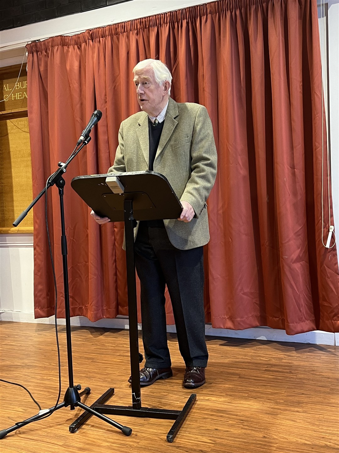 Lord-Lieutentant of Moray Seymour Monro delivered a speech at the event.
