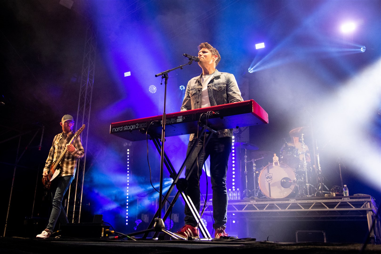 Closing the main stage on the Sunday night of the festival was Scouting for Girls. Picture: Daniel Forsyth.