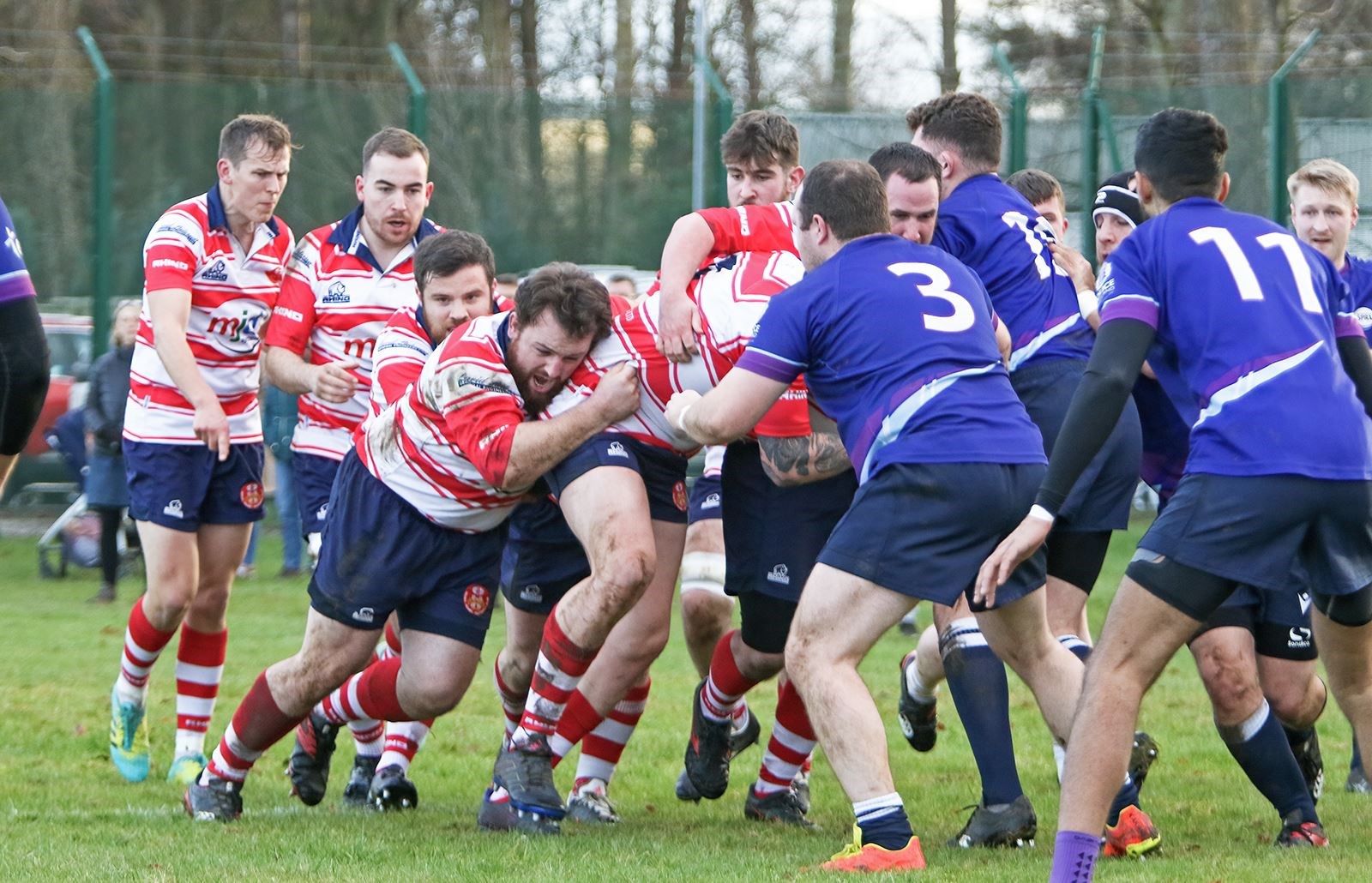 Moray maul drive. Cameron Ireland coordinating from back. Picture: John MacGregor