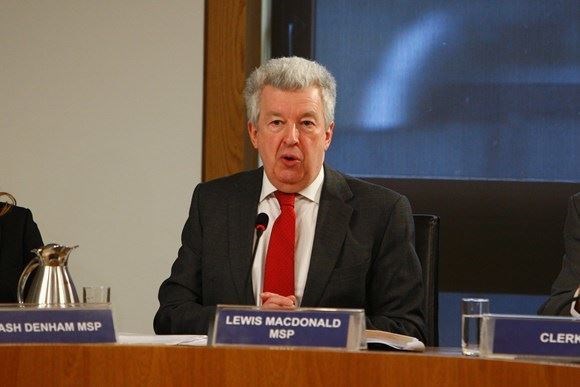 MSP Lewis MacDonald, the committee's convenor