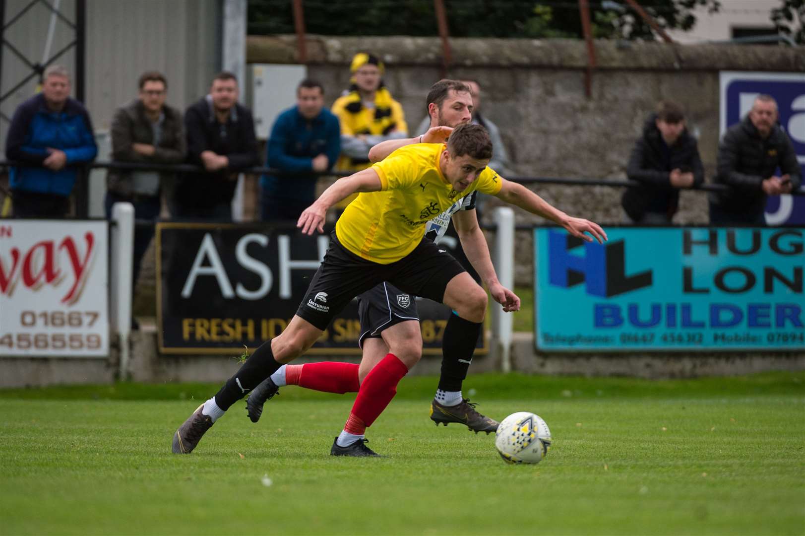 Scott Davidson was at the double for Nairn County. Picture: Callum Mackay..