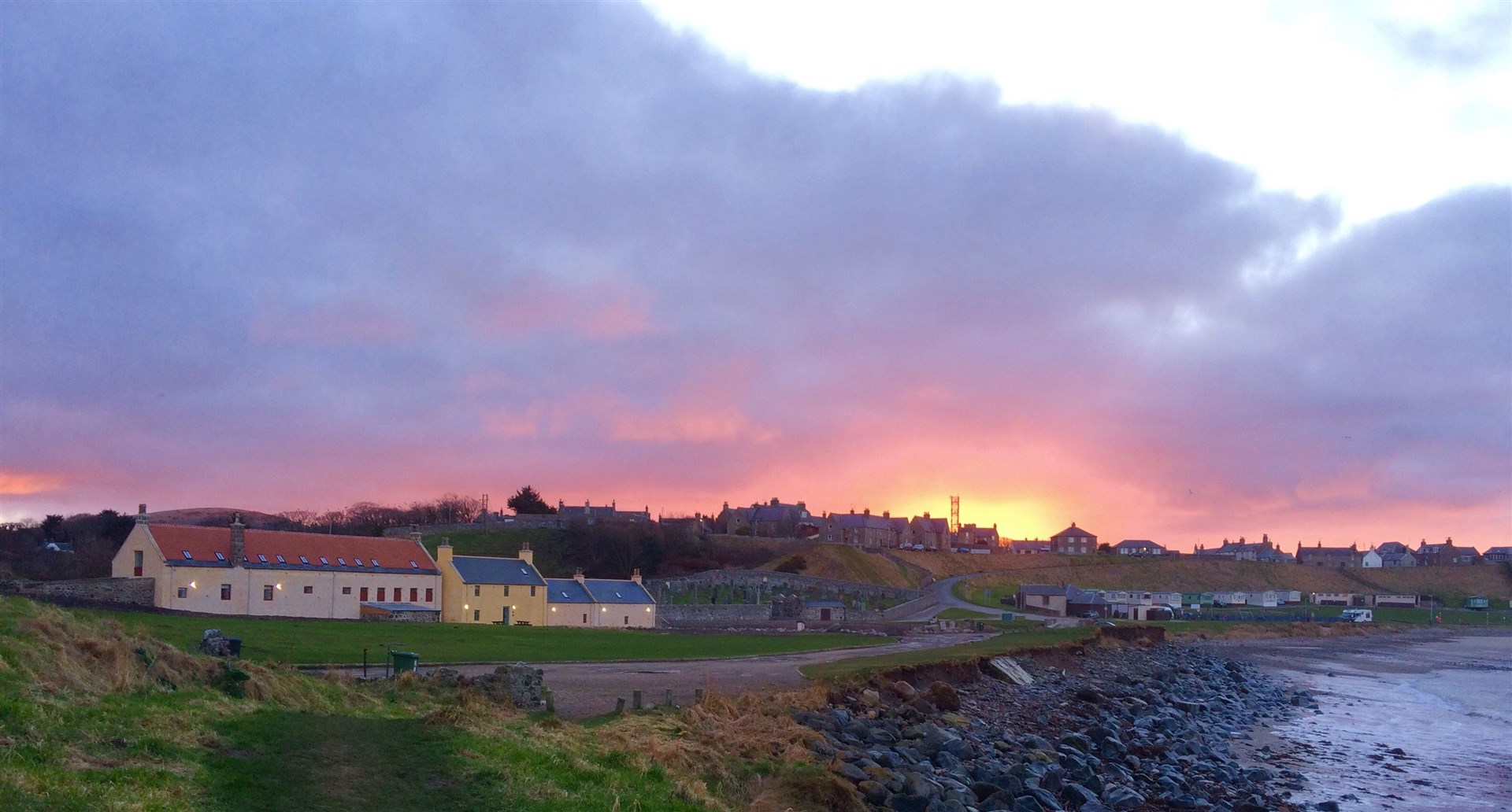 The Sail Loft Bunkhouse is located at Portsoy's Back Green.