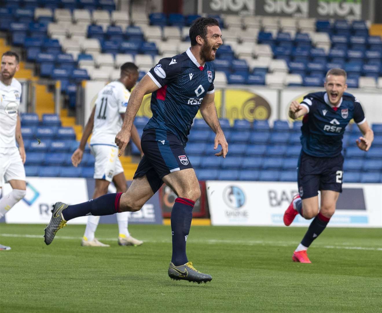 Ross Draper in action for Ross County. Picture - Ken Macpherson.