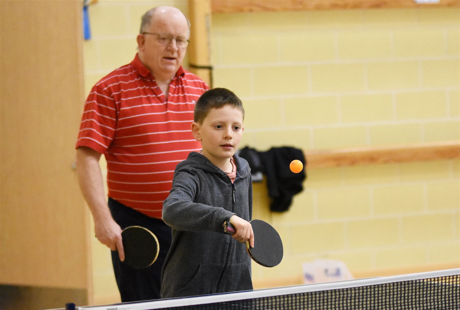 Youngster Alastair Bennie taking part in the sessions with Ken Kennedy...Picture: Becky Saunderson. Image No.040454.