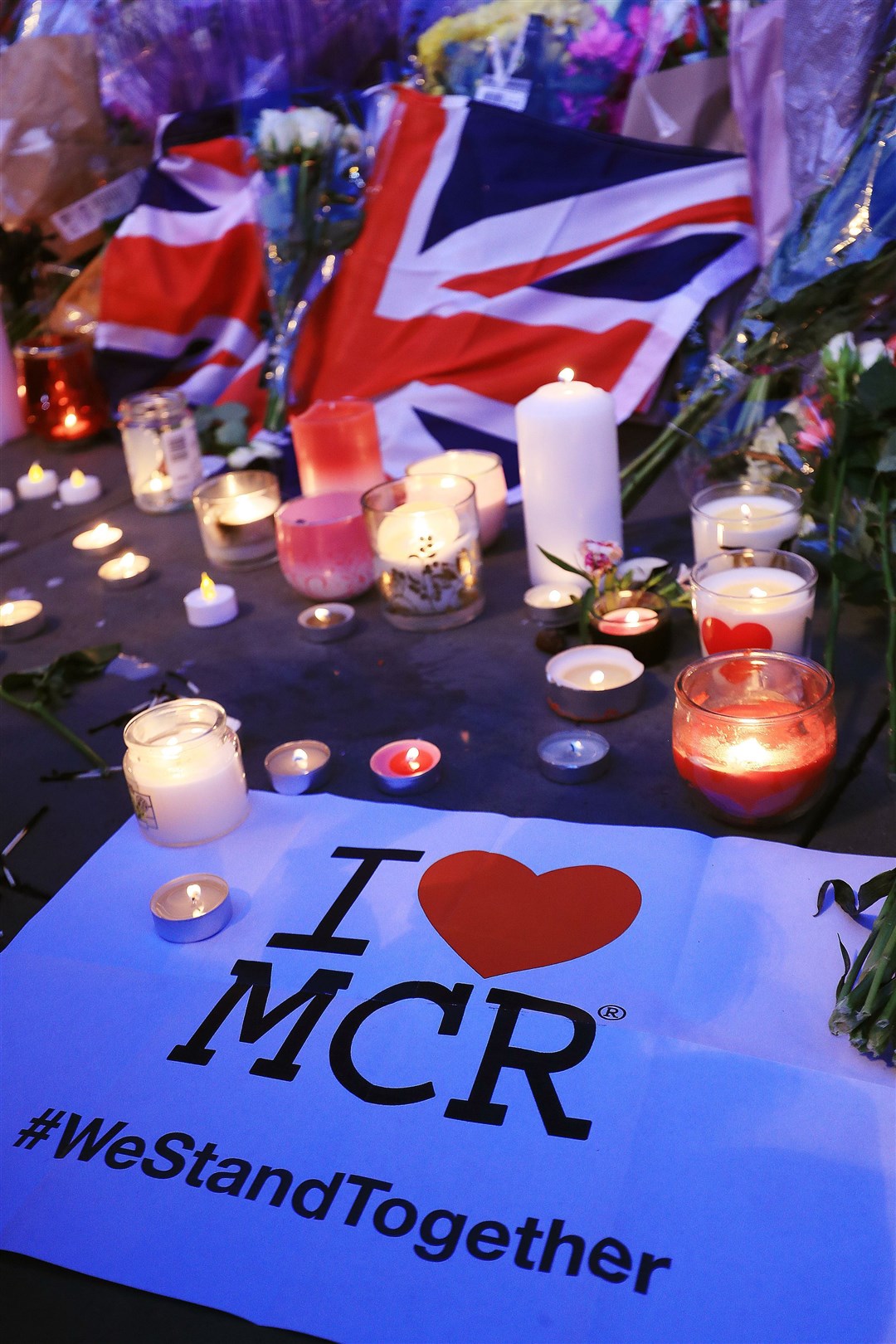 Tributes to victims of the Manchester concert bomb attack in Albert Square (Danny Lawson/PA)